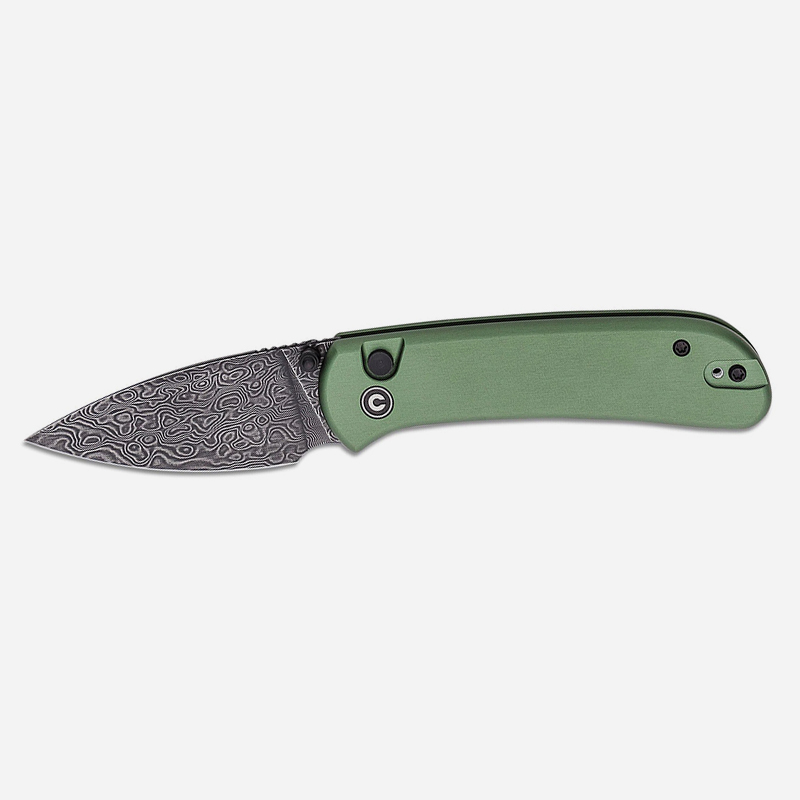 CIVIVI Qubit Damascus Aluminum Green