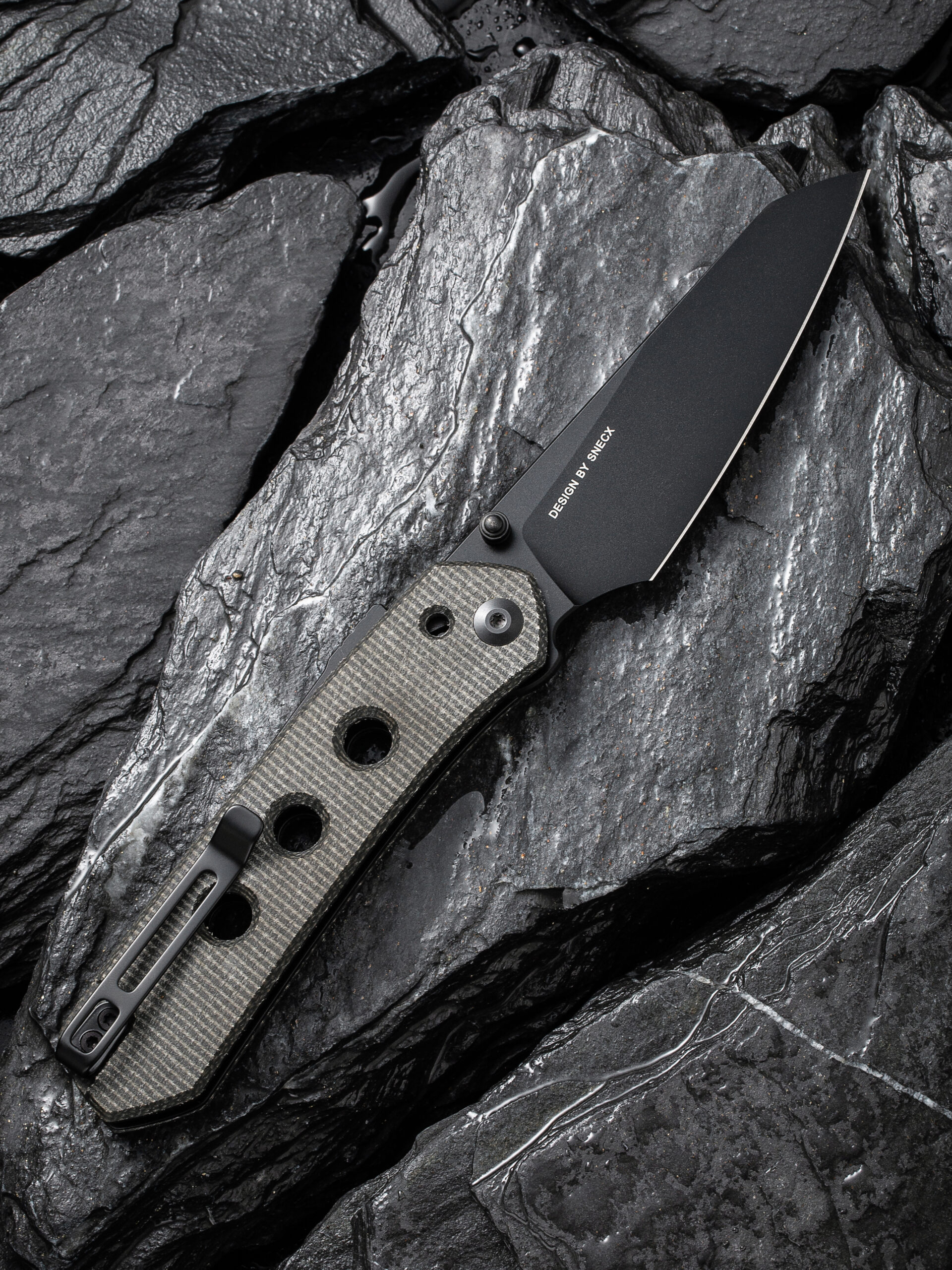 CIVIVI Vision FG Micarta Dark Green 01