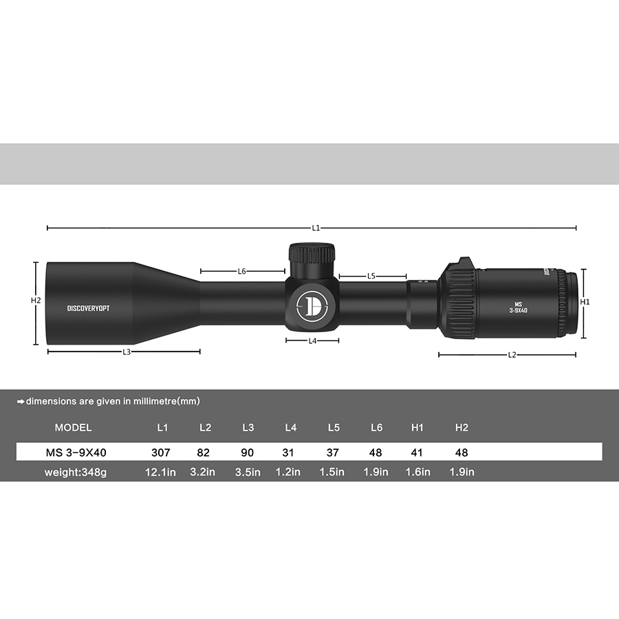 Discovery Optics MS 3-9X40 7