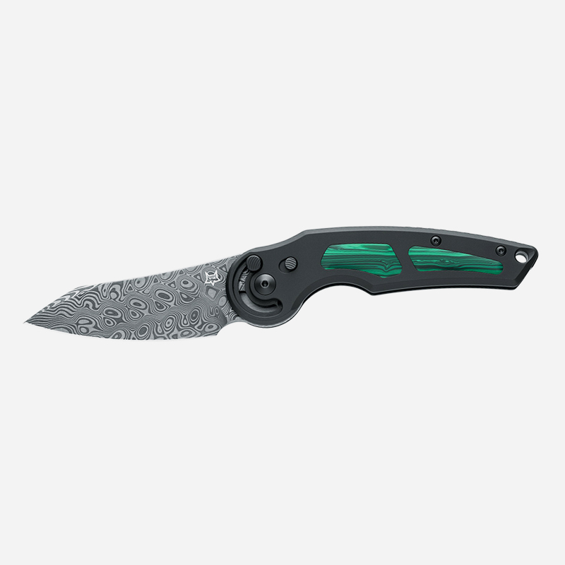 Knife Fox Knives Jupiter Damasteel Malachite
