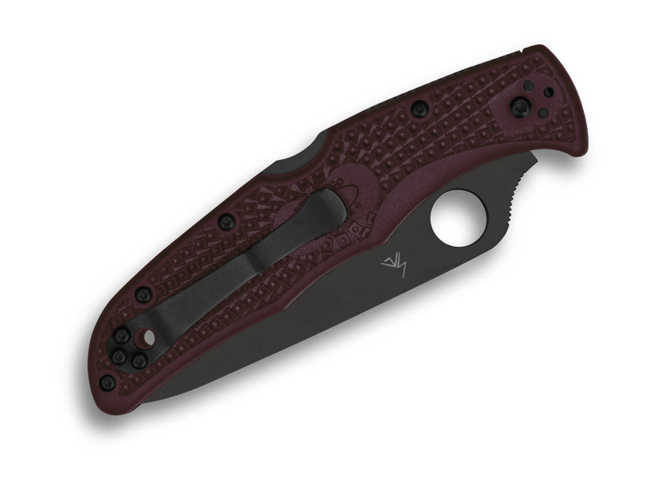 Нож Spyderco Endura® 4 Lightweight Micro-Melt® PD#1 Black Blade FRN Burgundy
