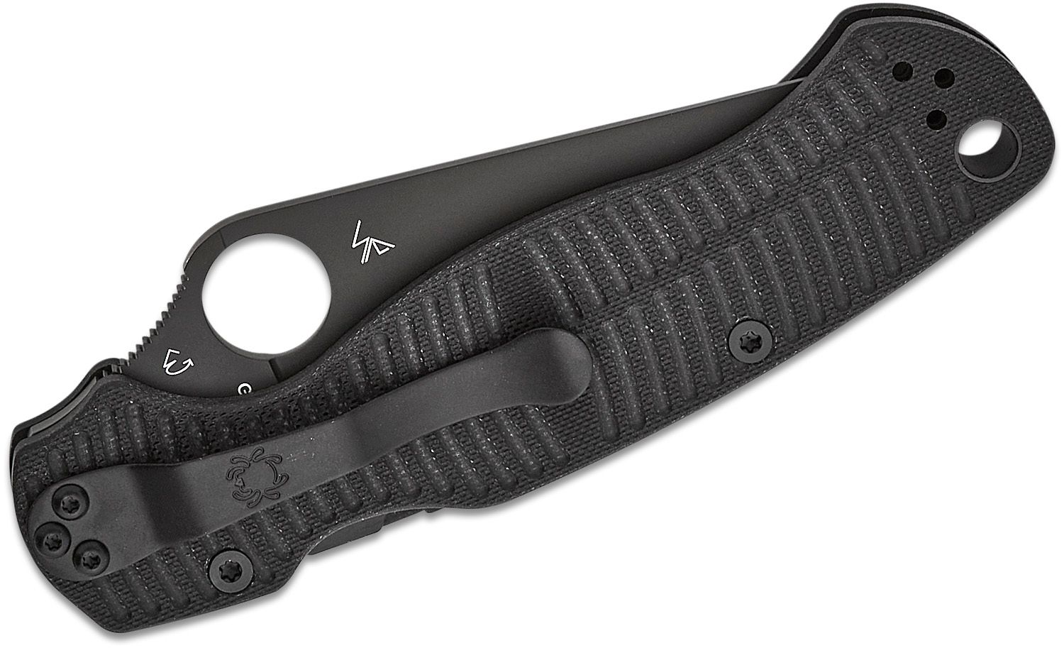 spyderco Para Military 2 Salt Black G-10 CPM MagnaCut Black Blade 4