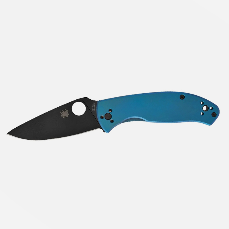 Нож Spyderco Tenacious® R.I.L. Blue Titanium Black Blade 8Cr13MoV