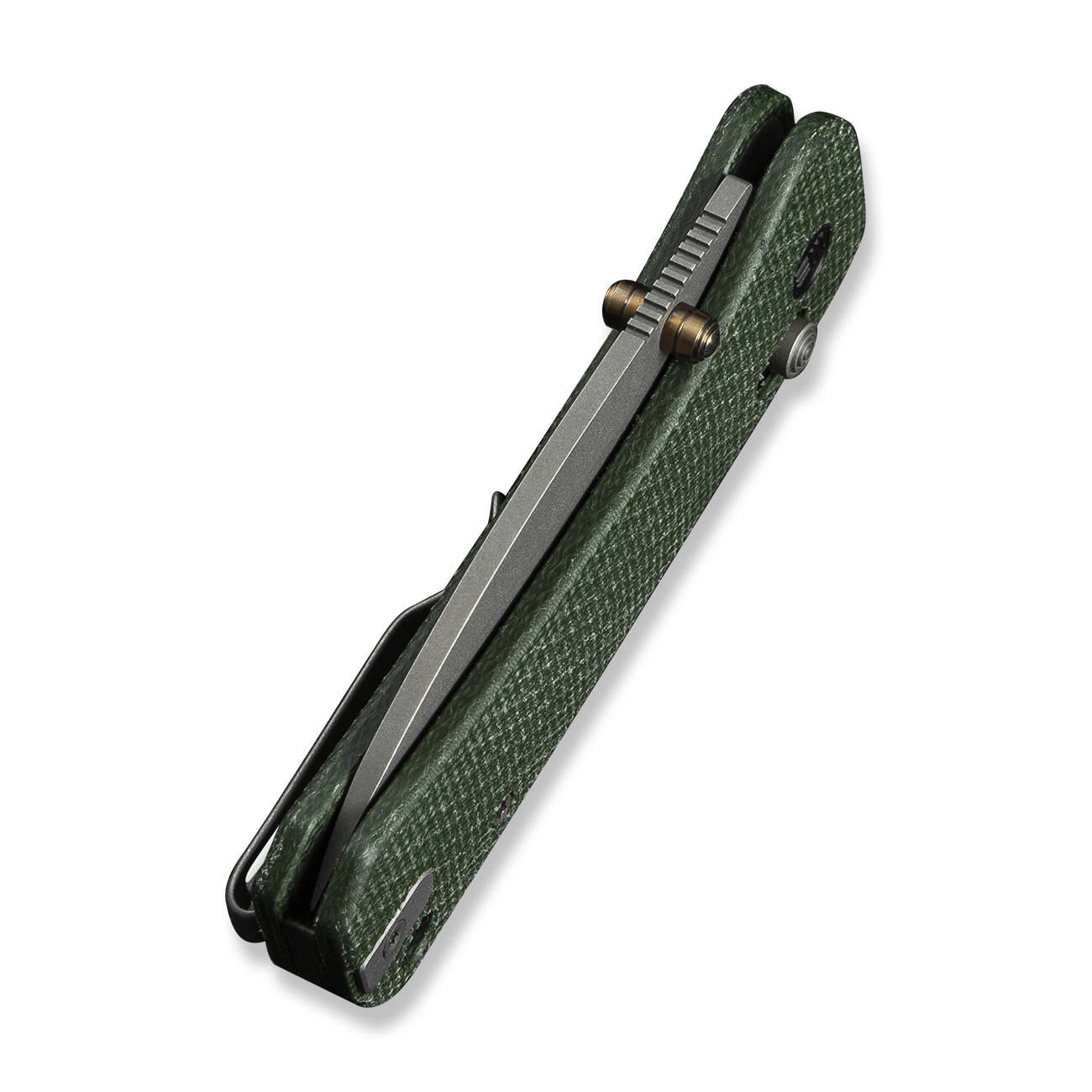 WEKNIFE Banter 2 Green Canvas Micarta 6