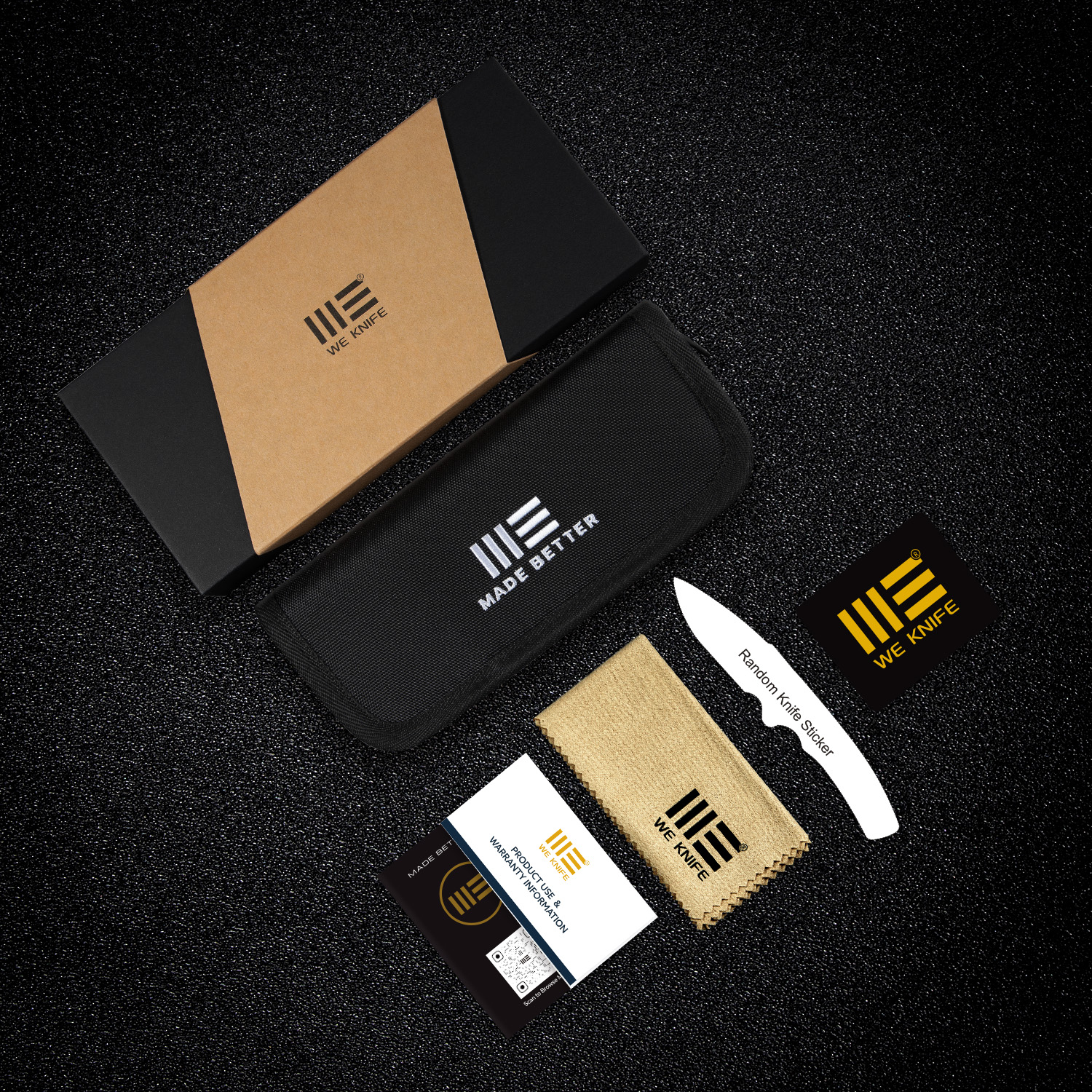 WEKNIFE Swiftfin Titanium Gold 9