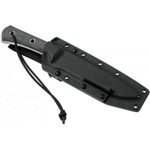 Knife TRC Knives Apocalypse Elmax Stonewashed Double Black Canvas Micarta