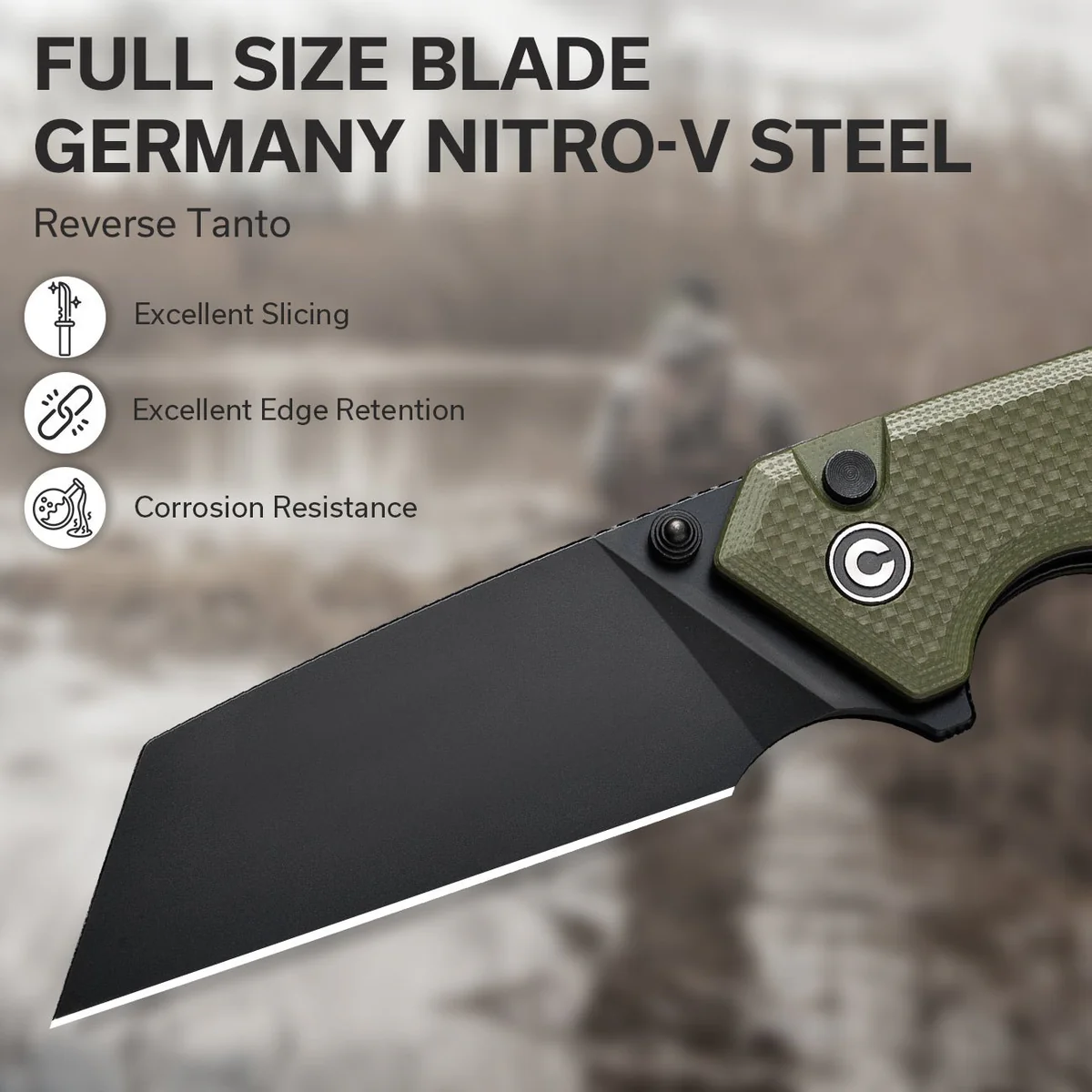 CIVIVI Amirite G10 OD Green 11