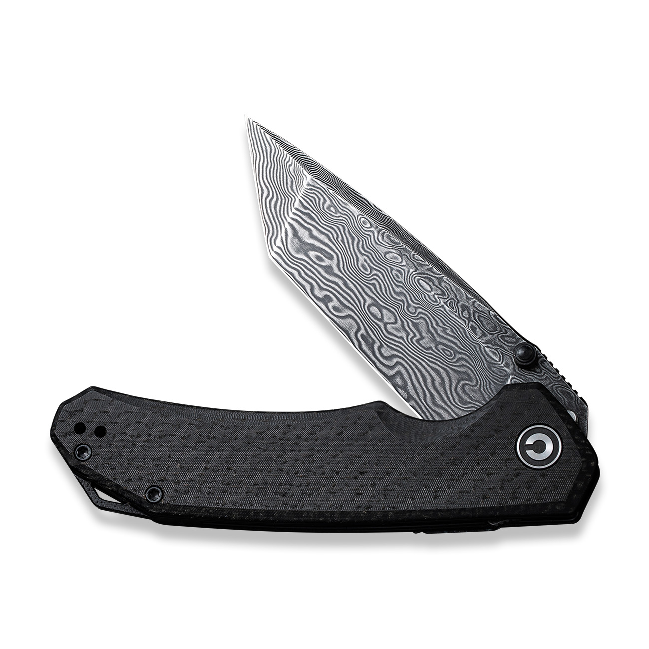 CIVIVI Brazen Damascus Micarta Black 7