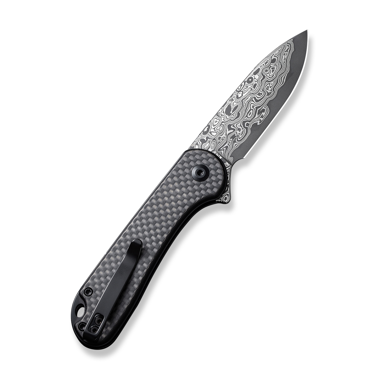 Knife CIVIVI Button Lock Elementum II Damascus Carbon & G10
