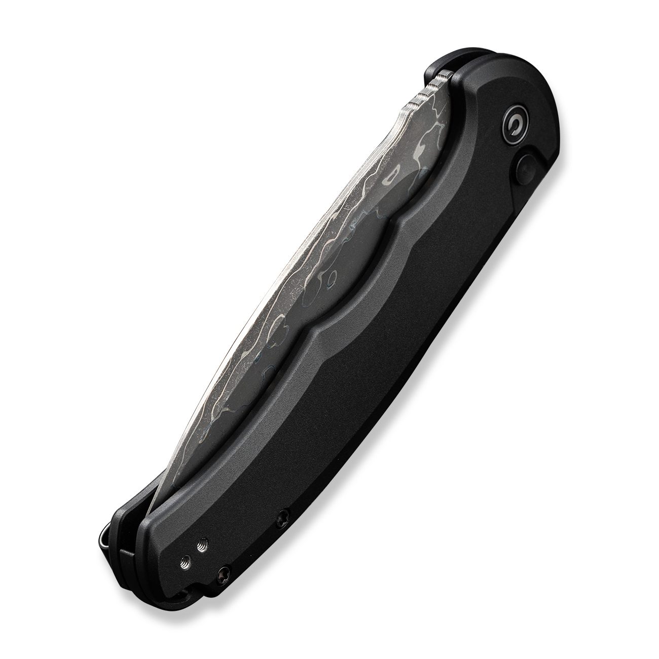 CIVIVI Button Lock Praxis Aluminum Damascus 6