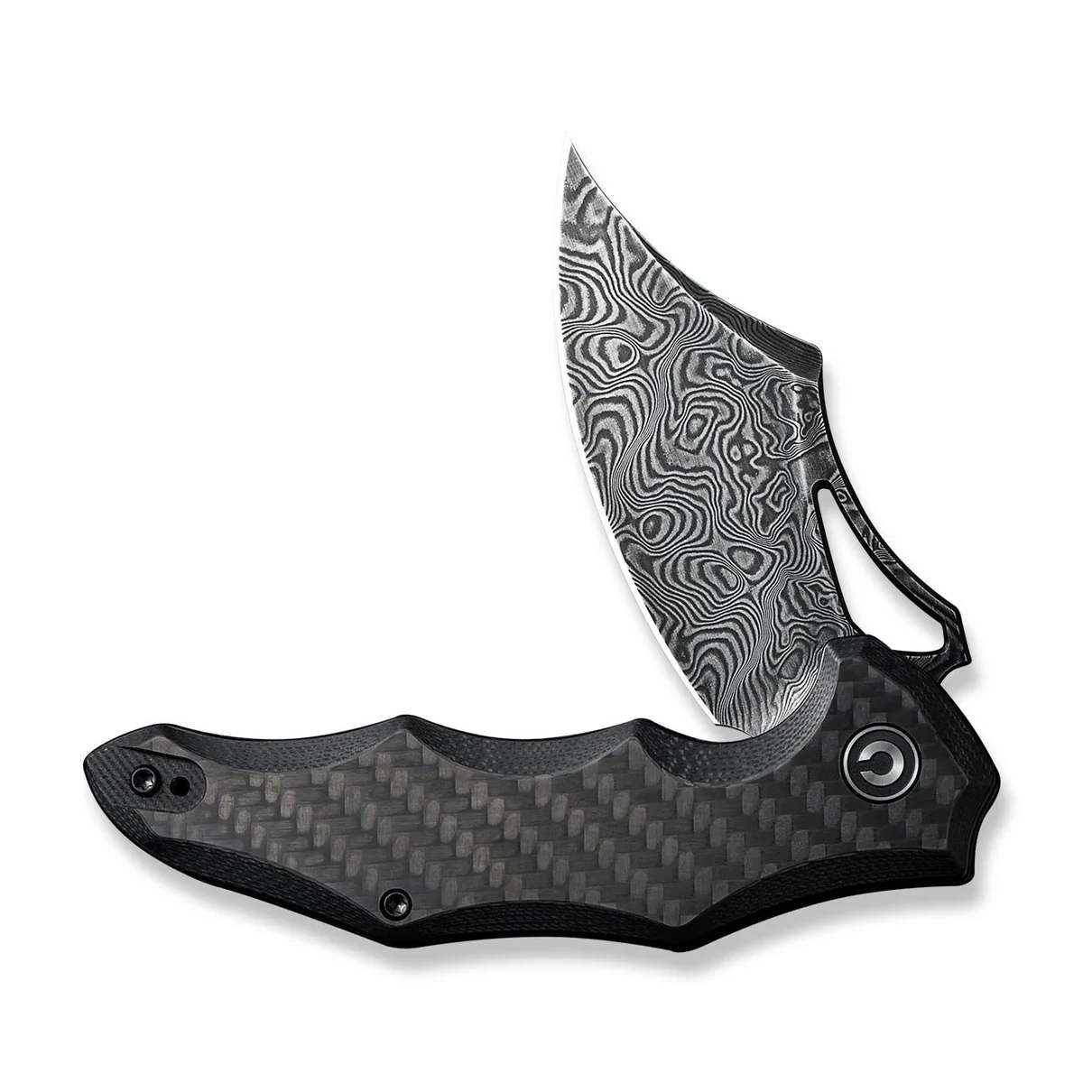 CIVIVI Chiro Damascus G10 & Carbon Black 4