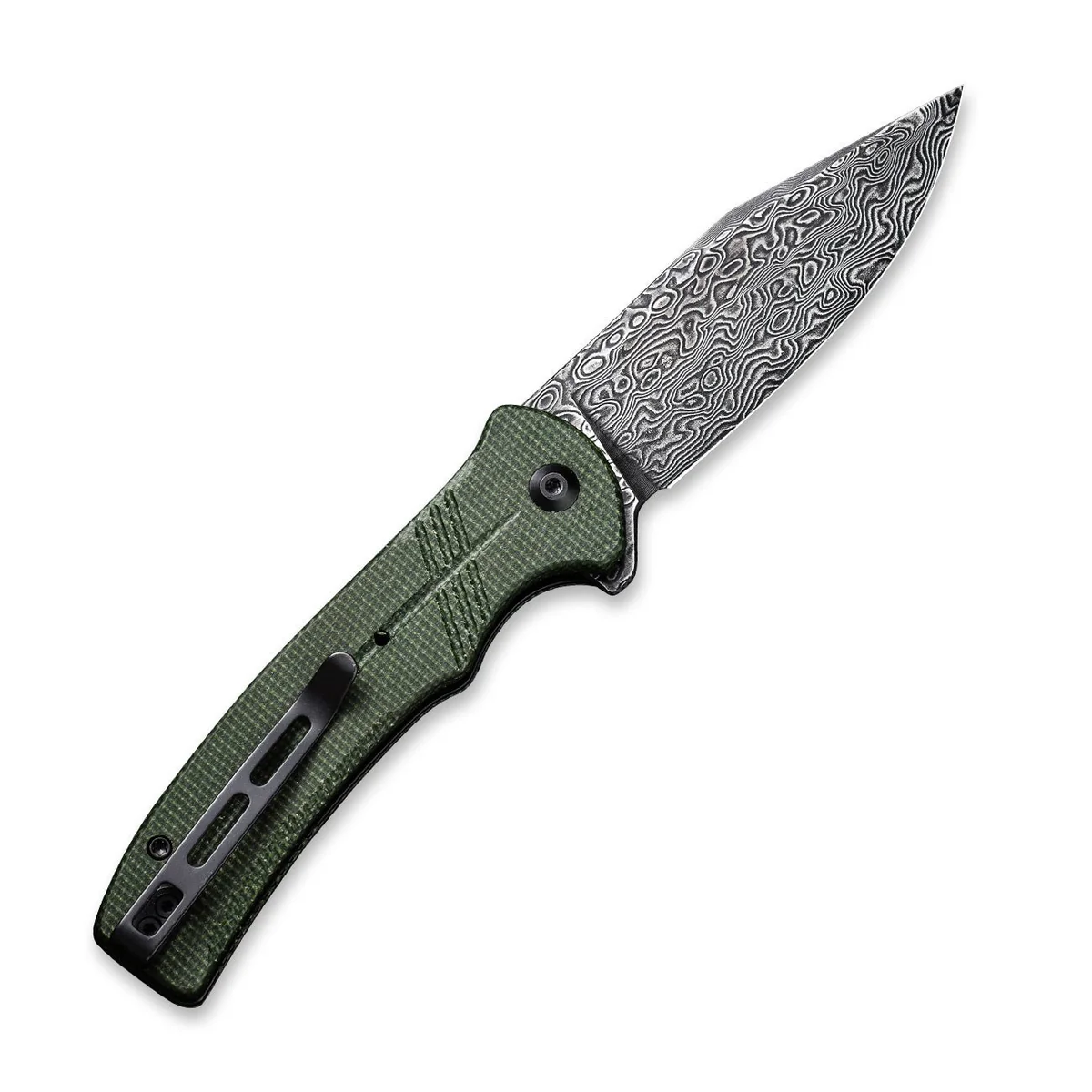CIVIVI Cogent Damast Micarta Green 2