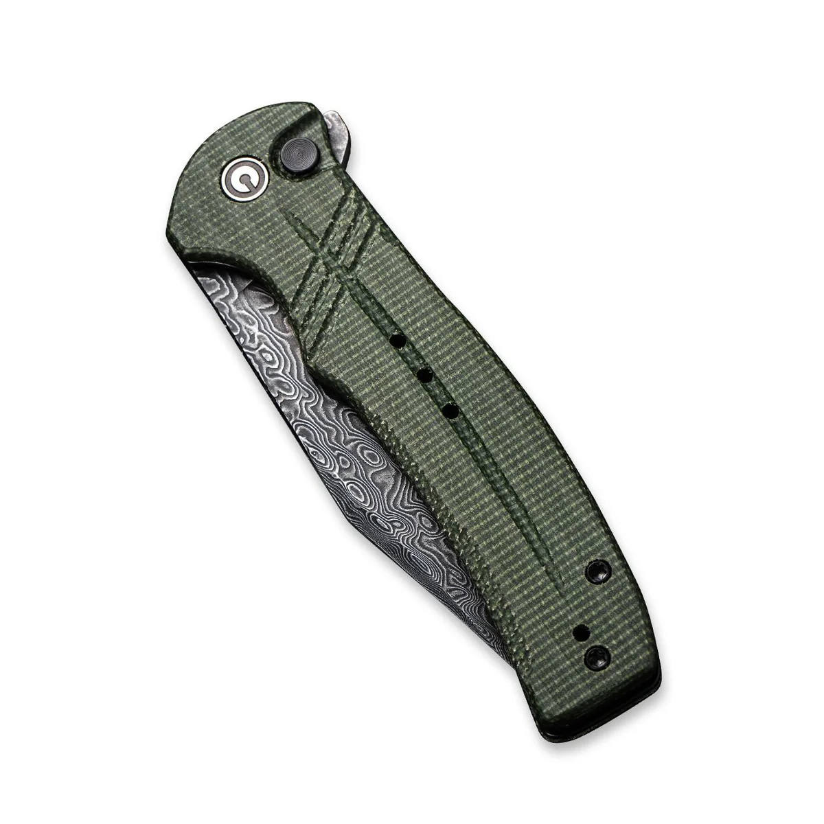 CIVIVI Cogent Damast Micarta Green 5