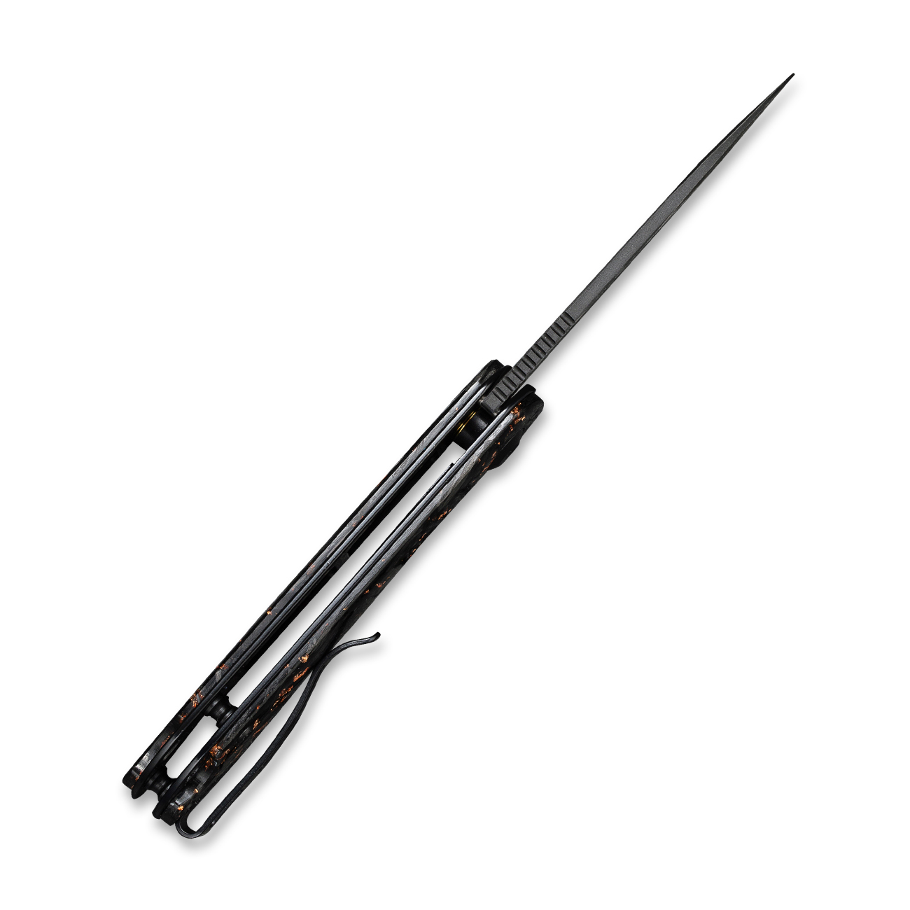 CIVIVI Elementum Damascus Carbon Fiber And Copper Shred 3