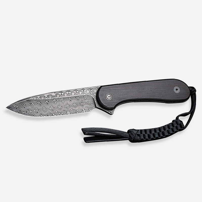 Knife CIVIVI Fixed Blade Elementum Damascus Black Ebony