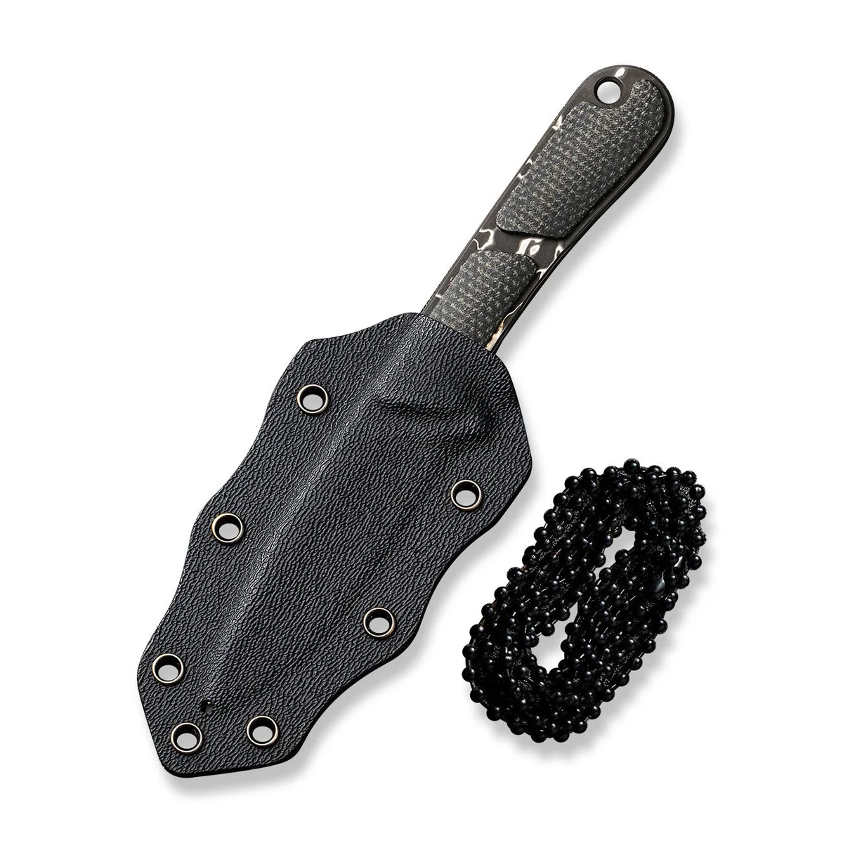 CIVIVI Mini Elementum Fixed Blade Damascus Dark Green Micarta 4