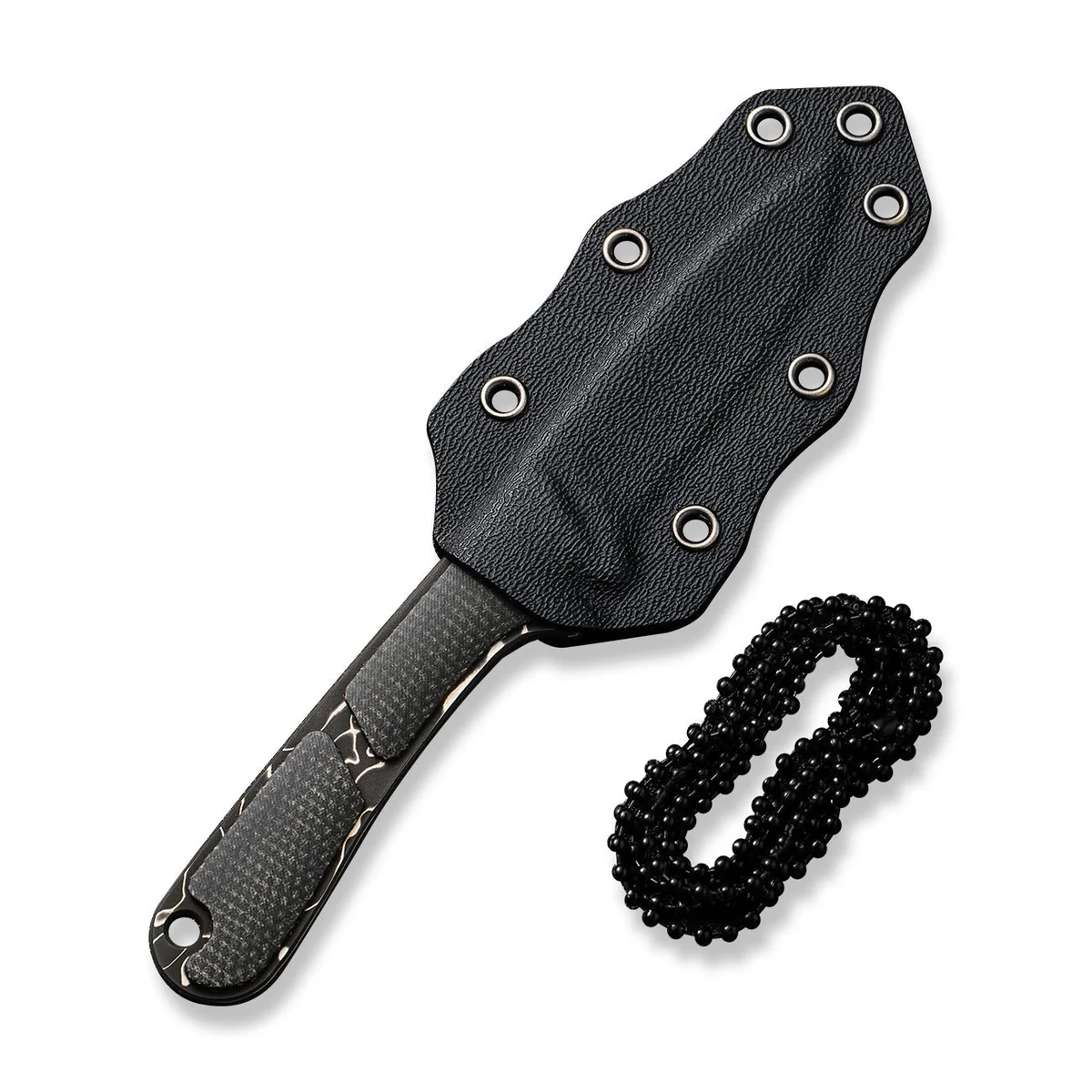 CIVIVI Mini Elementum Fixed Blade Damascus Dark Green Micarta 8