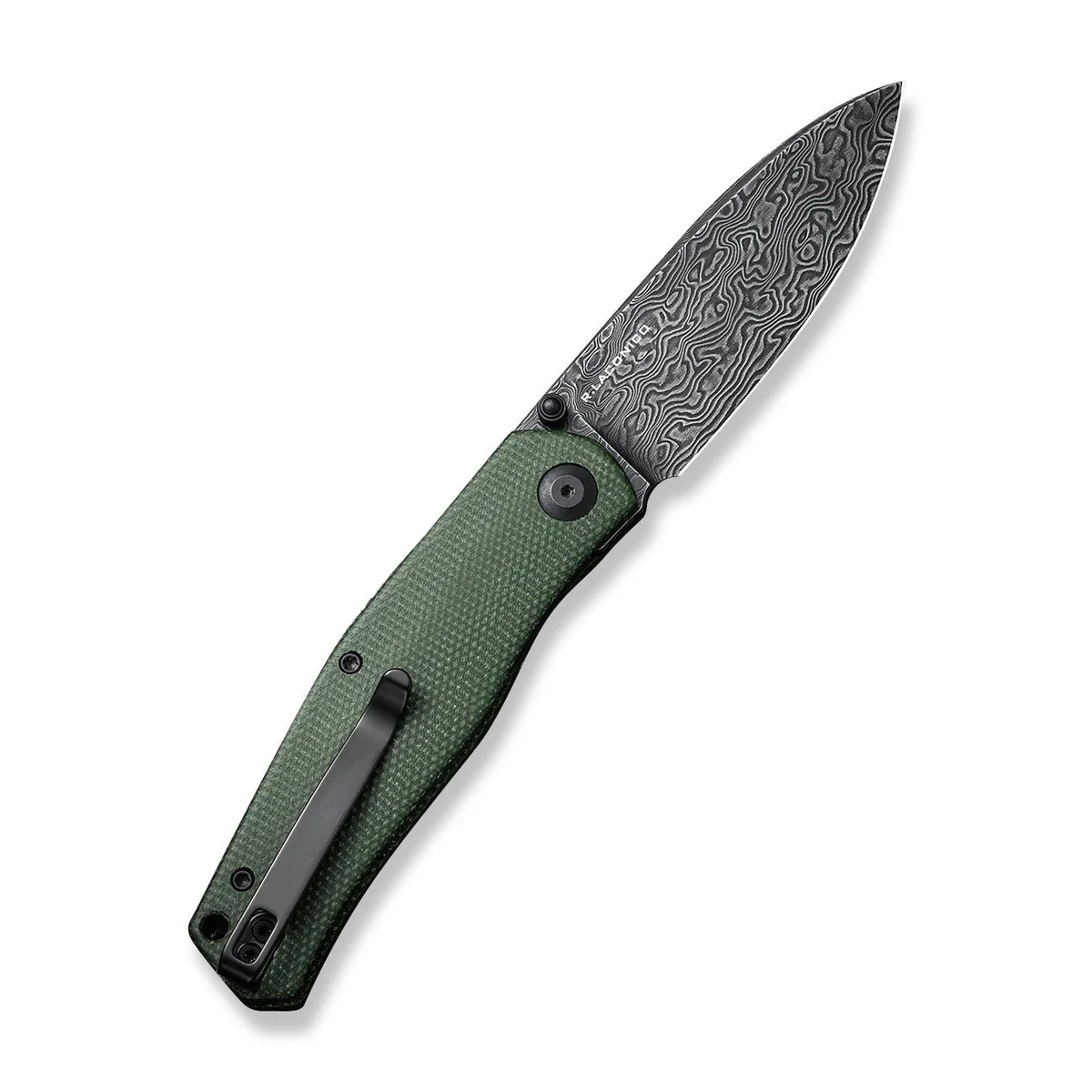 Нож CIVIVI Sokoke Damascus Micarta Green Canvas