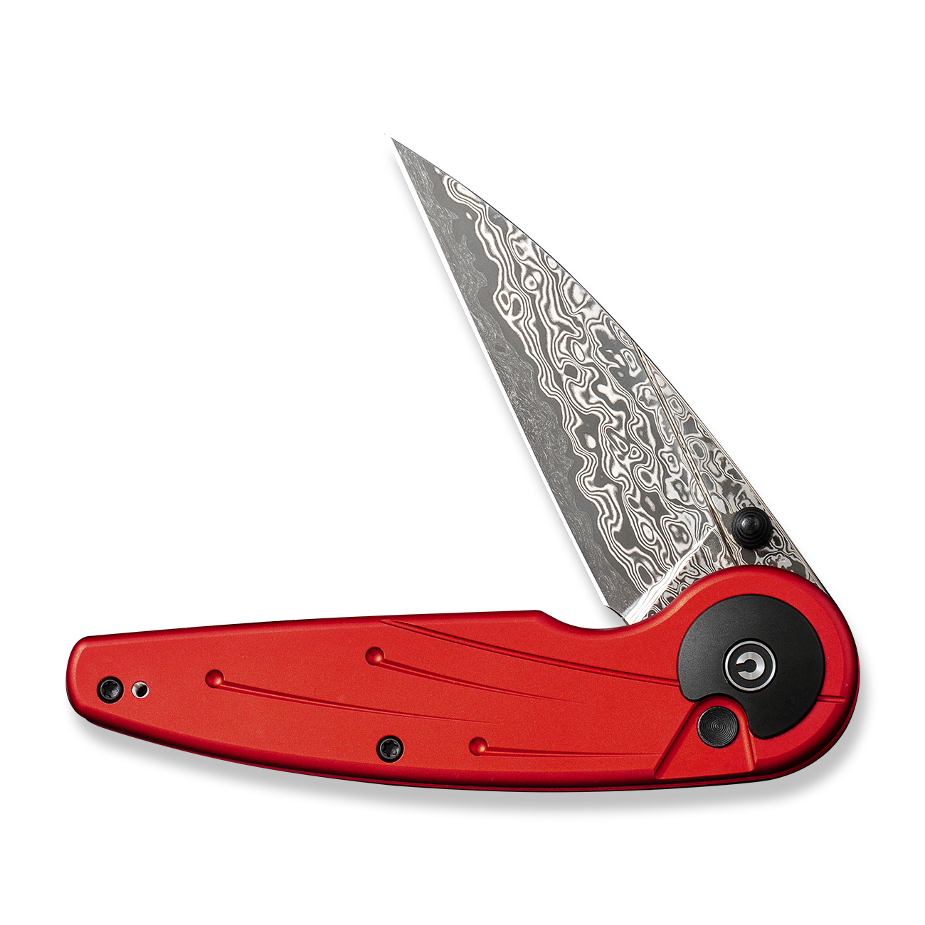 CIVIVI Starflare Damascus Aluminum Red 3