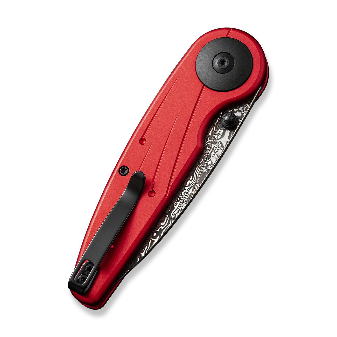 CIVIVI Starflare Damascus Aluminum Red 5