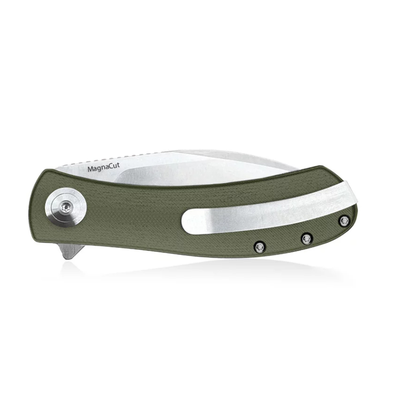 Trollsky Knives Mandu XL MagnaCut OD Green G10 3
