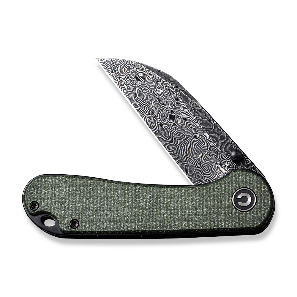 CIVIVI Elementum Micarta Green Damascus 3
