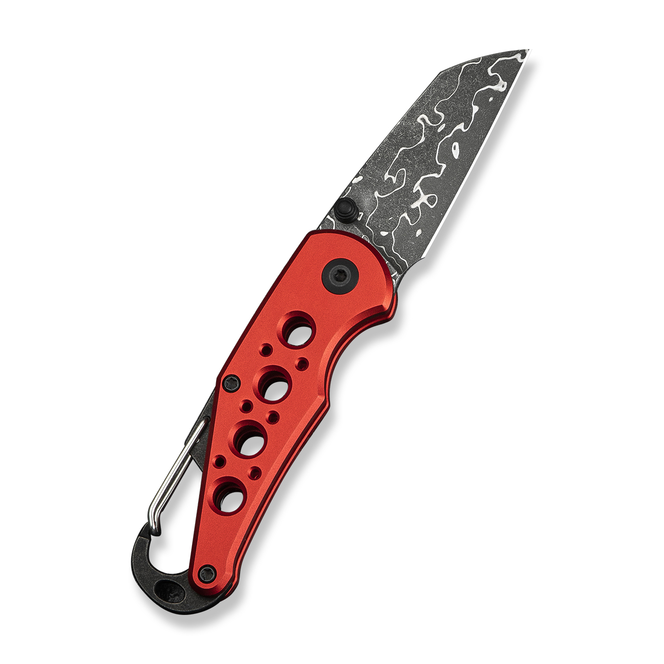 CIVIVI Pragma Damascus Aluminum Red 2