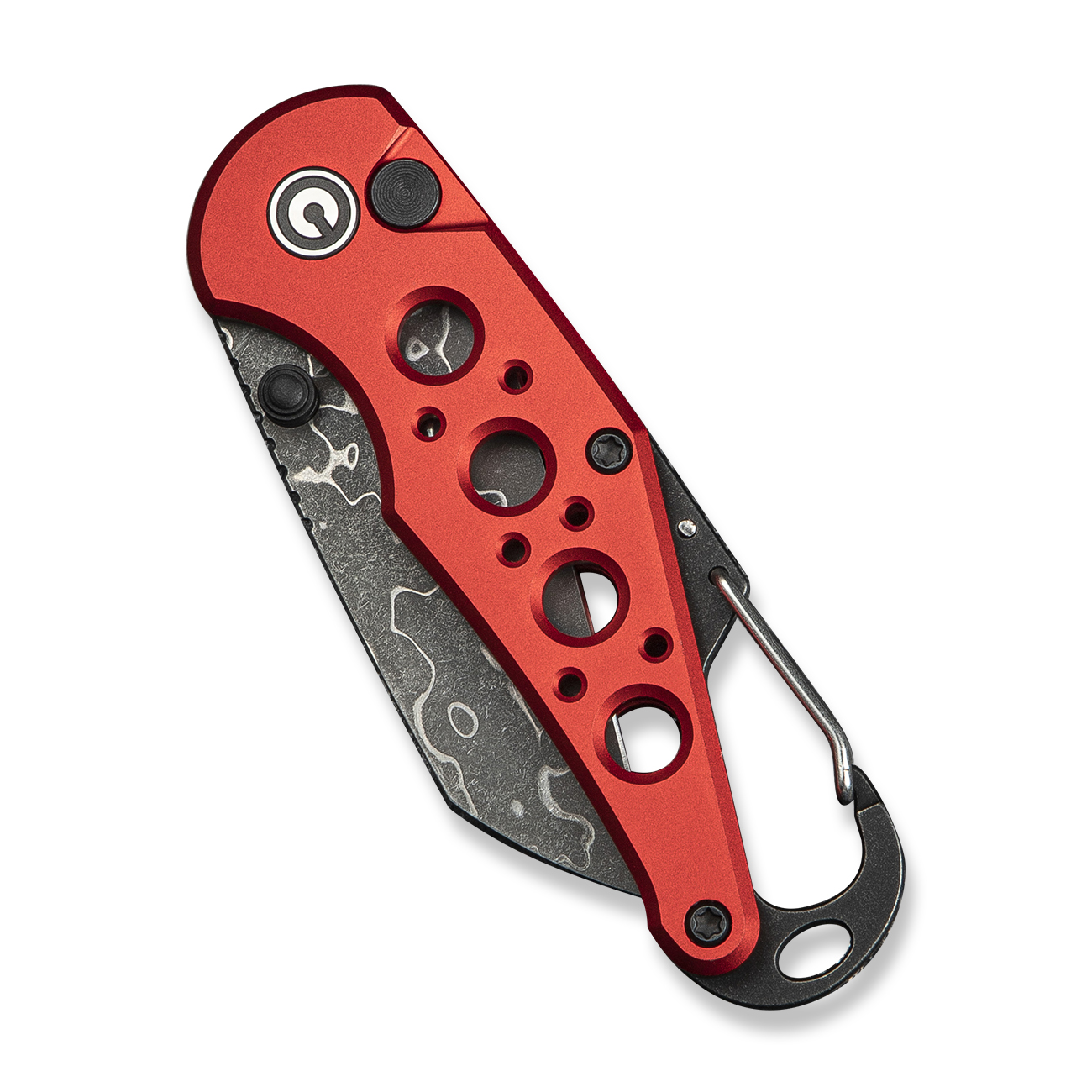 CIVIVI Pragma Damascus Aluminum Red 4