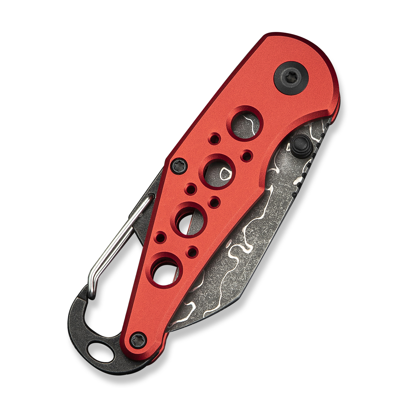 CIVIVI Pragma Damascus Aluminum Red 5