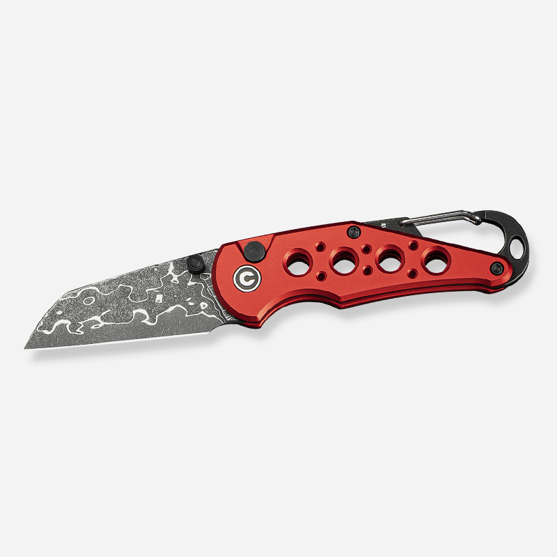 CIVIVI Pragma Damascus Aluminum Red