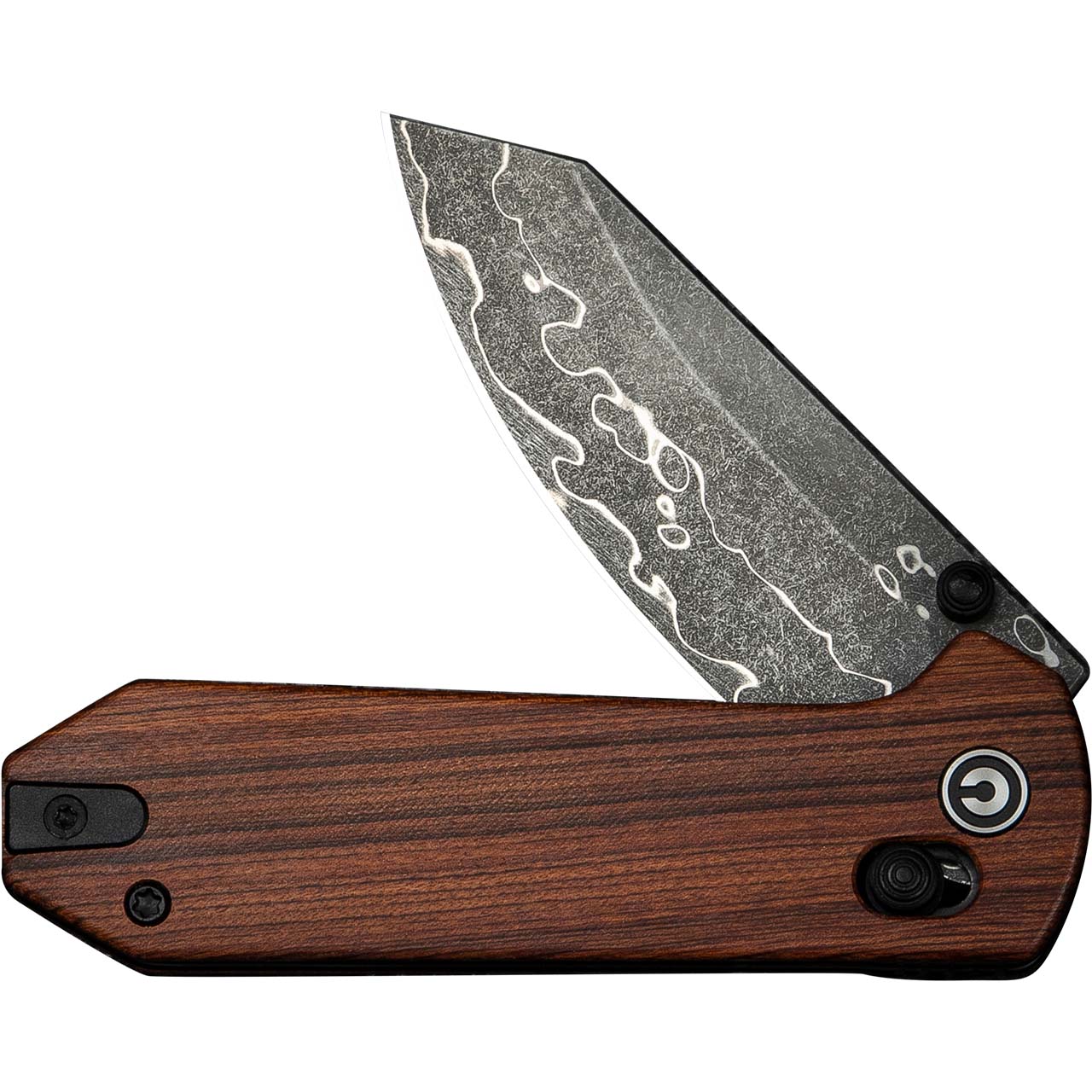 CIVIVI Yonder Thumb Stud & Crossbar Lock Knife Wood Handle 4