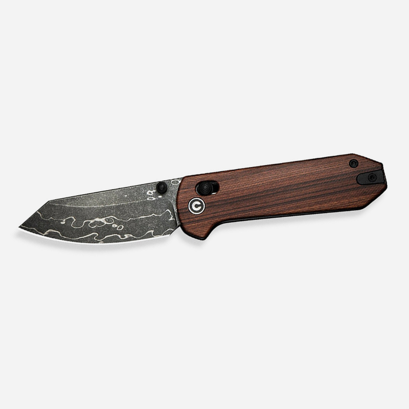 CIVIVI Yonder Thumb Stud & Crossbar Lock Knife Wood Handle