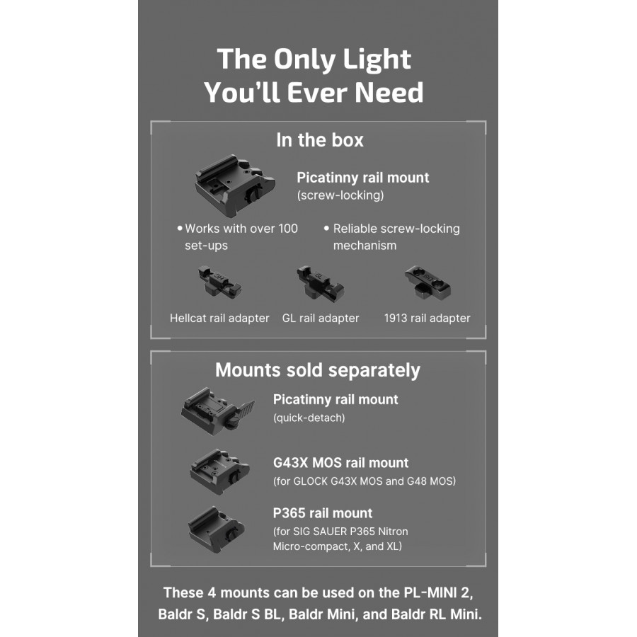 Крепеж за пистолетен фенер Olight за Sig P365 06