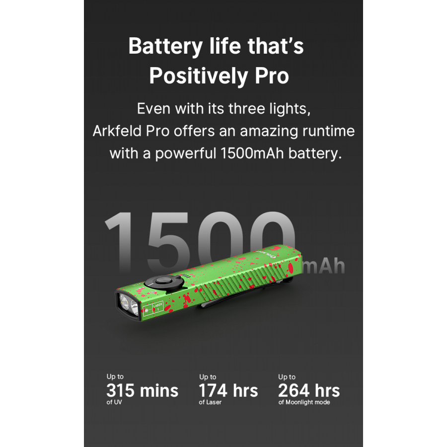 Olight Arkfeld Pro 1300lm Copper Bones 16