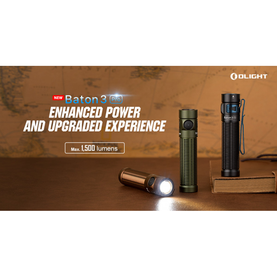 Olight Baton 3 Pro 1500lm CW Brush Strokes 09