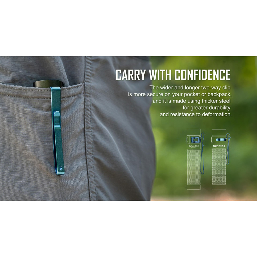 Olight Baton 3 Pro 1500lm CW Brush Strokes 14