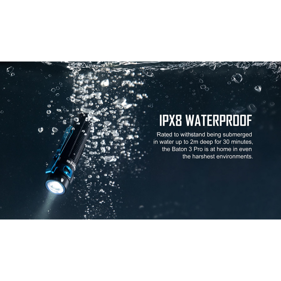 Olight Baton 3 Pro 1500lm CW Brush Strokes 20