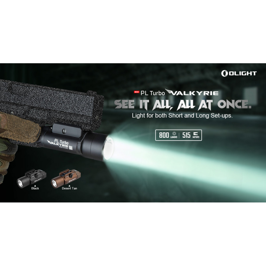 Olight PL Turbo Valkyrie 800lm – Desert Tan 09