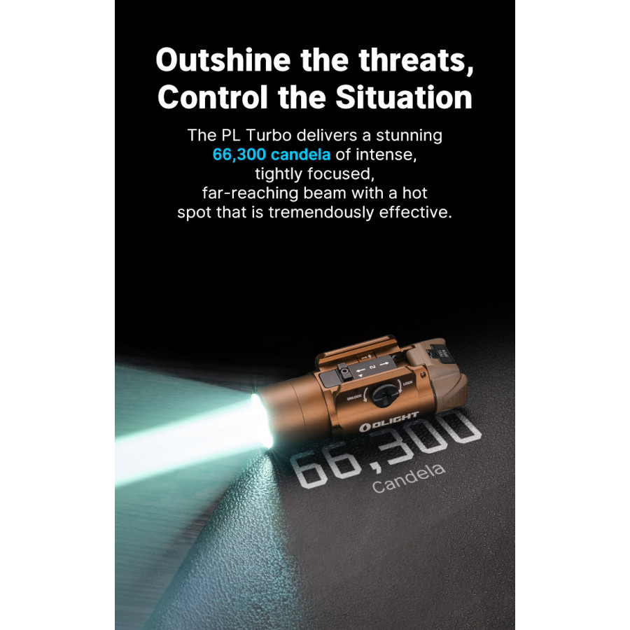 Olight PL Turbo Valkyrie 800lm – Desert Tan 13