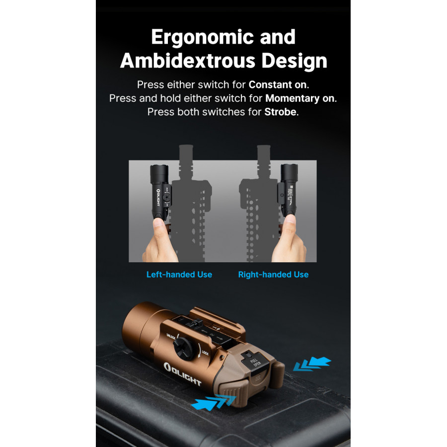 Olight PL Turbo Valkyrie 800lm – Desert Tan 17