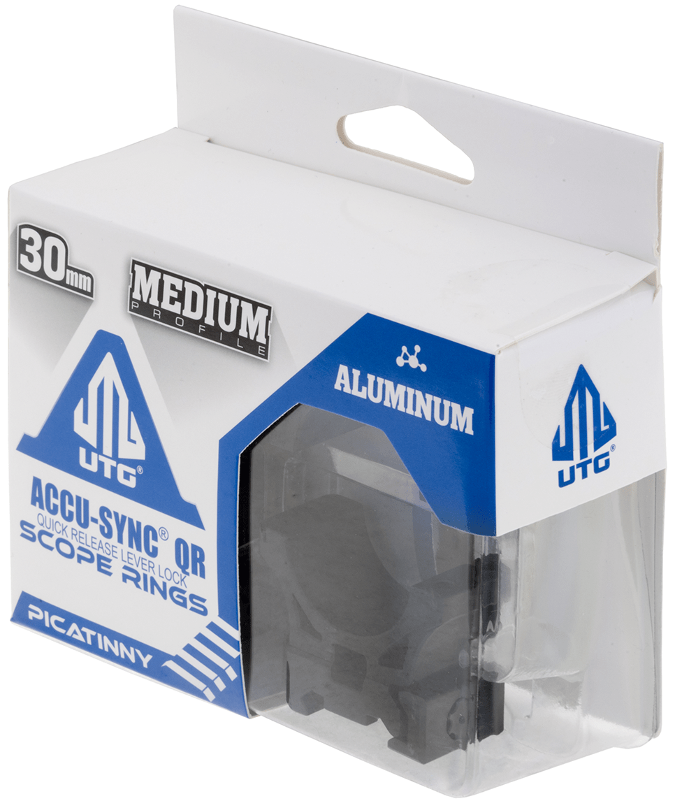 Рингове за оптика UTG ACCU-SYNC 30 mm QR Picatinny Scope Rings Medium Profile 7