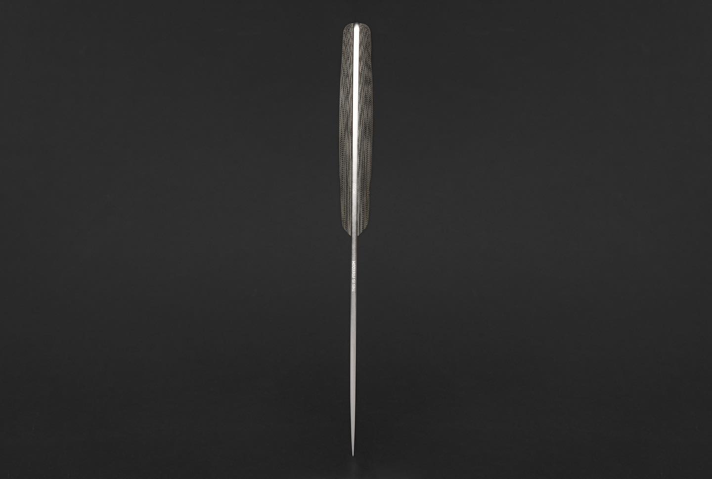 TRC Knives This Is Freedom 130mm, black canvas micarta 3