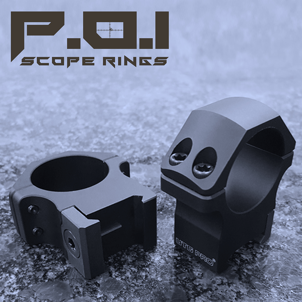 Рингове за опитка UTG PRO® P.O.I® 1″ Picatinny Scope Rings, Low Profile
