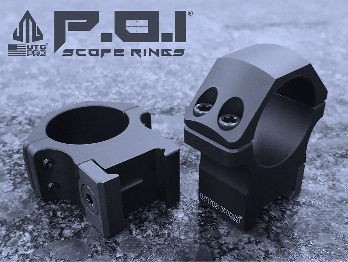 Рингове за опитка UTG PRO P.O.I 30 mm Picatinny Scope Rings, Low Profile