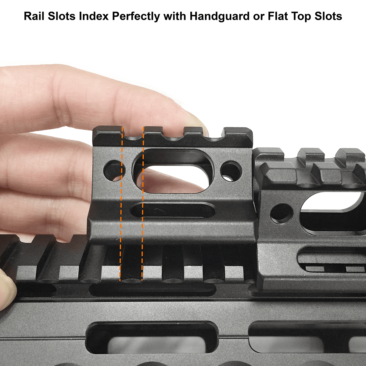 UTG Super Slim Picatinny Riser Mount 1inch High 3 slot 8