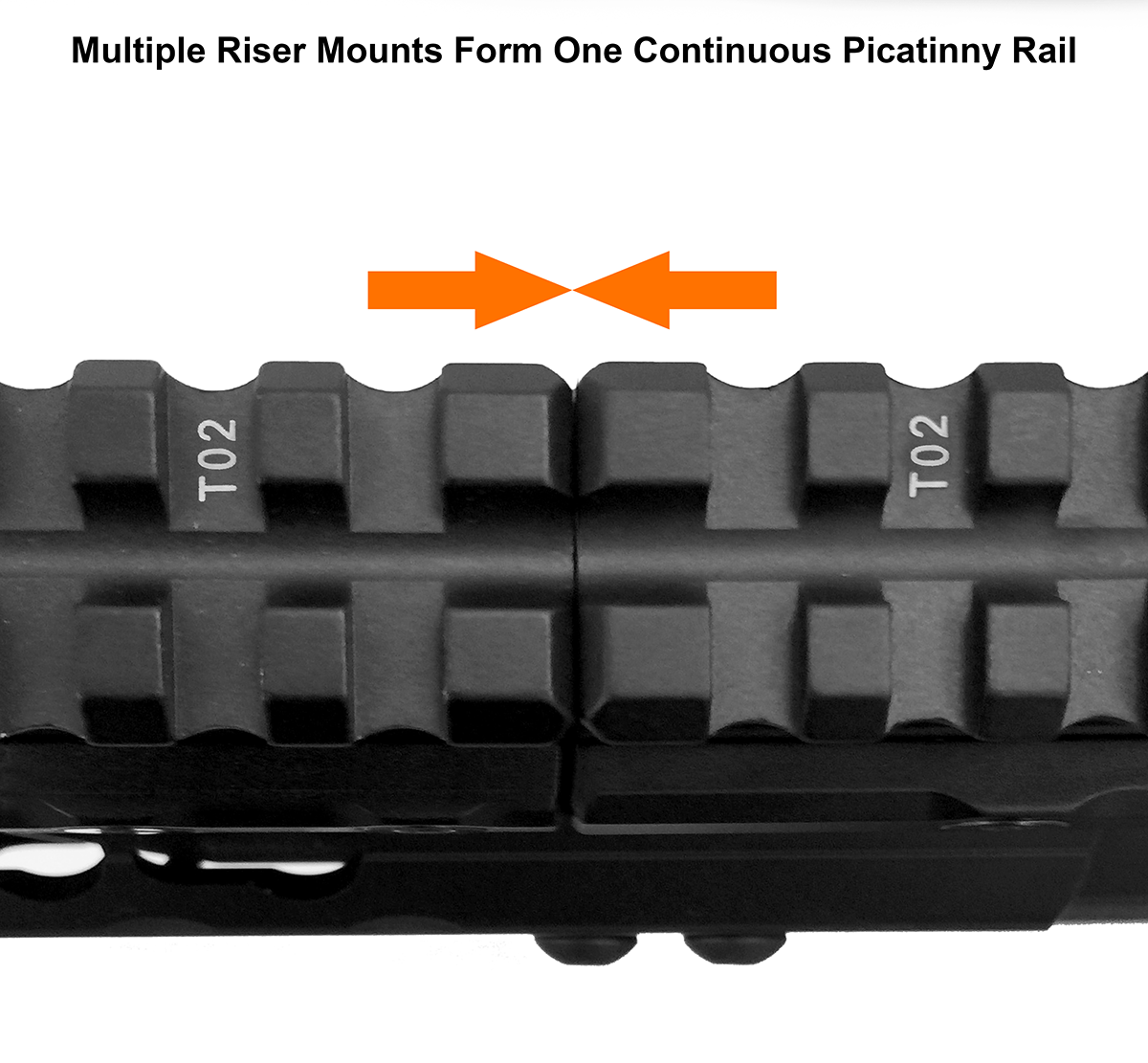 UTG Super Slim Picatinny Riser Mount височина 0,5 inch 13 слота 7