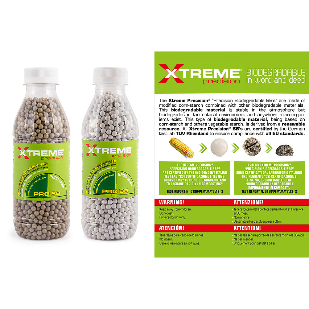 Xtreme Precision 0,20g BBs Bio White 2800 bb bottle 2