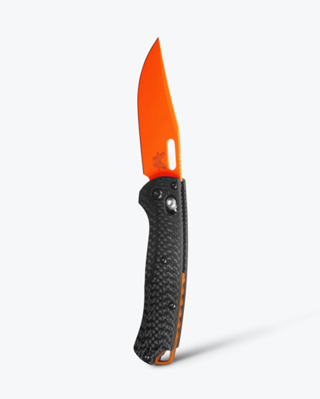 Нож Benchmade Mini Taggedout MagnaCut Carbon Fiber Orange