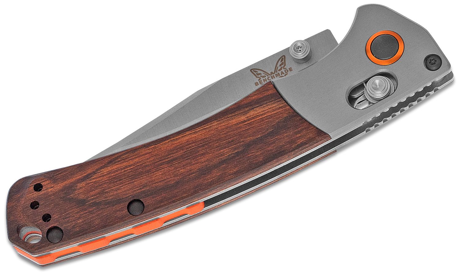 Нож Benchmade Mini Crooked River S30V Dark Brown Wood