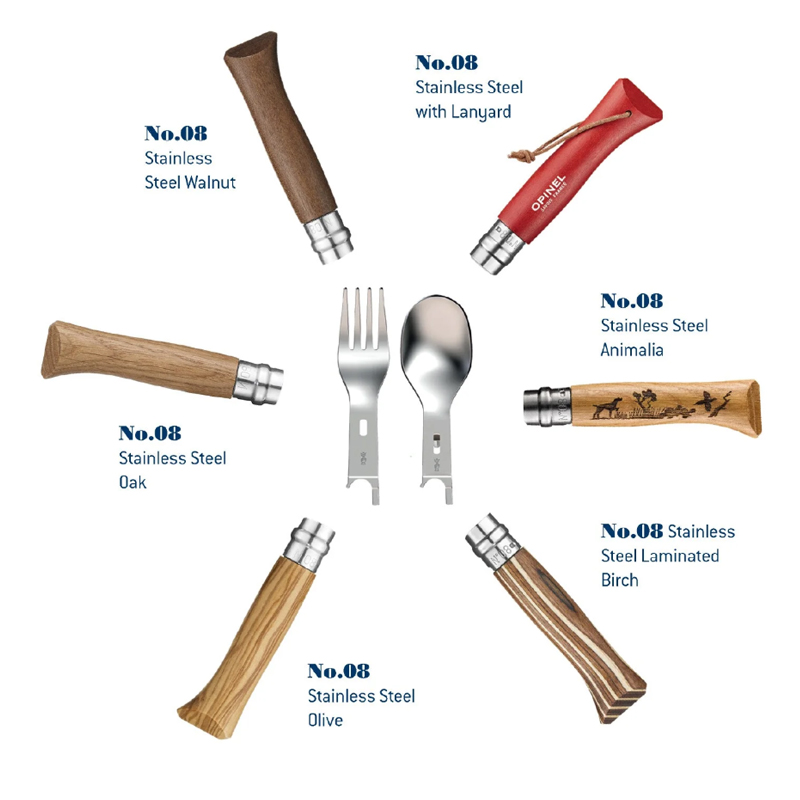К-т вилица и лъжица за нож Opinel №8 5